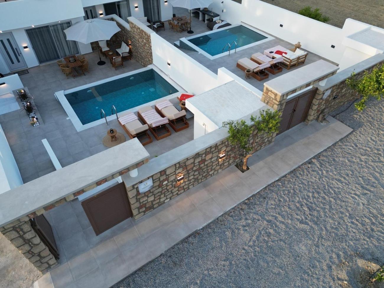 Valantina'S & Mannouel Lardos Luxury Villas Buitenkant foto